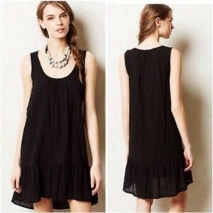 Maeve The Melanie Drop Waist Black Sleeveless Dress size M